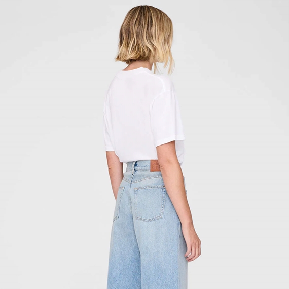 Anine Bing Walker Leopard T-shirt, Ivory 